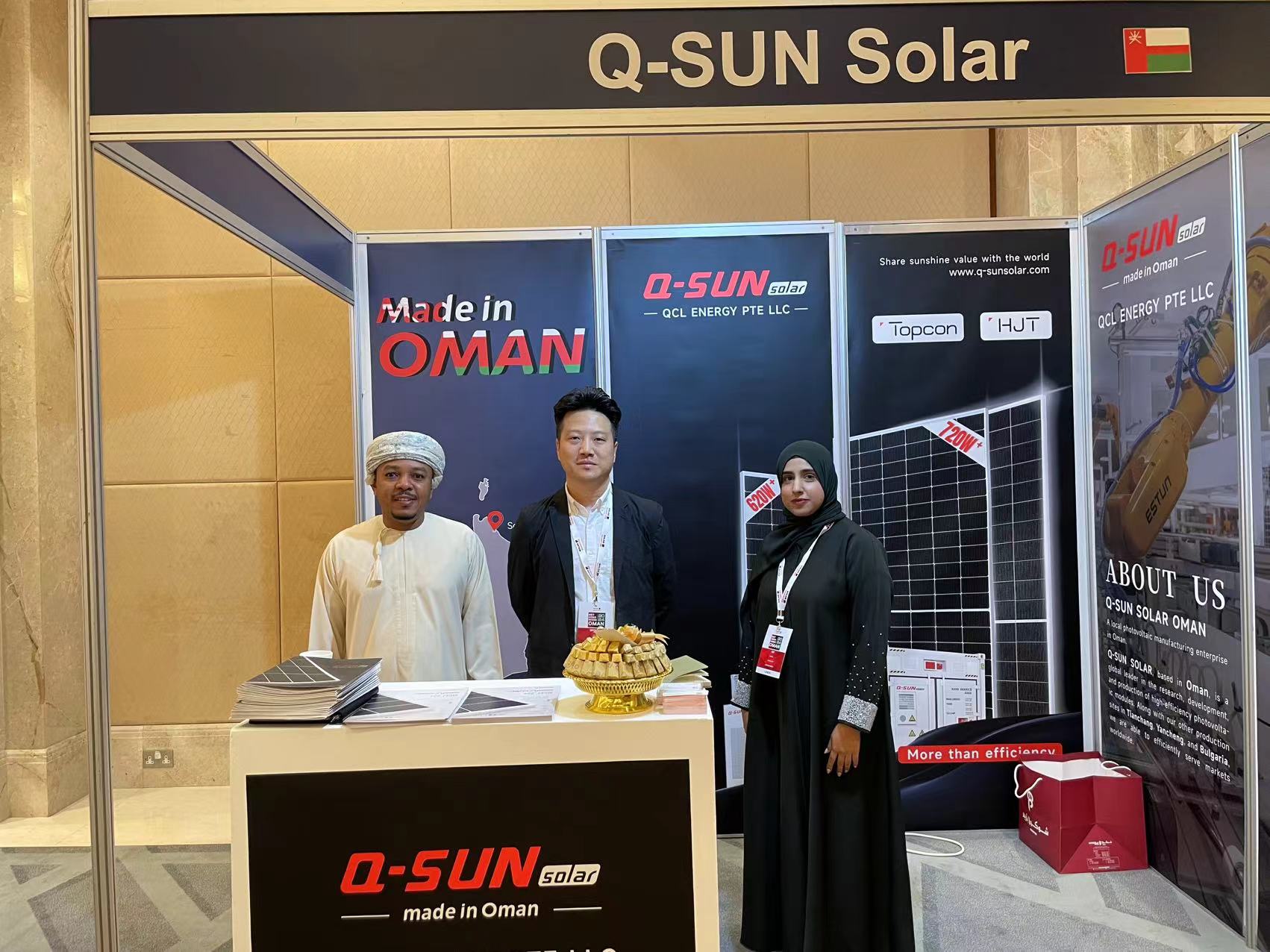 شركة Q-SUN الشمسية تتألق في 'NET ZERO WEEK' في سلطنة عمان، وهي شراكة من أجل مستقبل منخفض الكربون في الشرق الأوسط