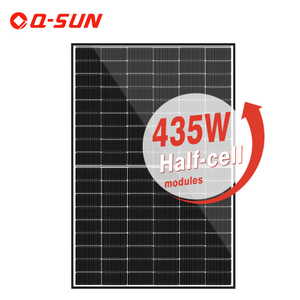 الوحدات الزجاجية الكهروضوئية الألواح الشمسية البلورية الأحادية 435 واط