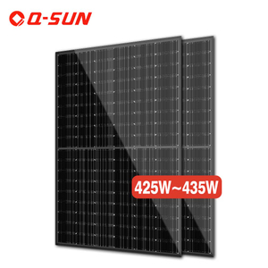 وحدات الطاقة الشمسية أحادية الألواح الشمسية الكهروضوئية السوداء الكاملة