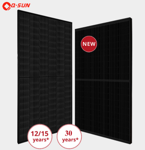 وحدة الطاقة الشمسية عالية الأداء سوداء كاملة 425 واط