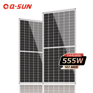 555W أحادية الألواح الشمسية لأنظمة الطاقة الشمسية المنزلية مضخة المياه بالطاقة الشمسية